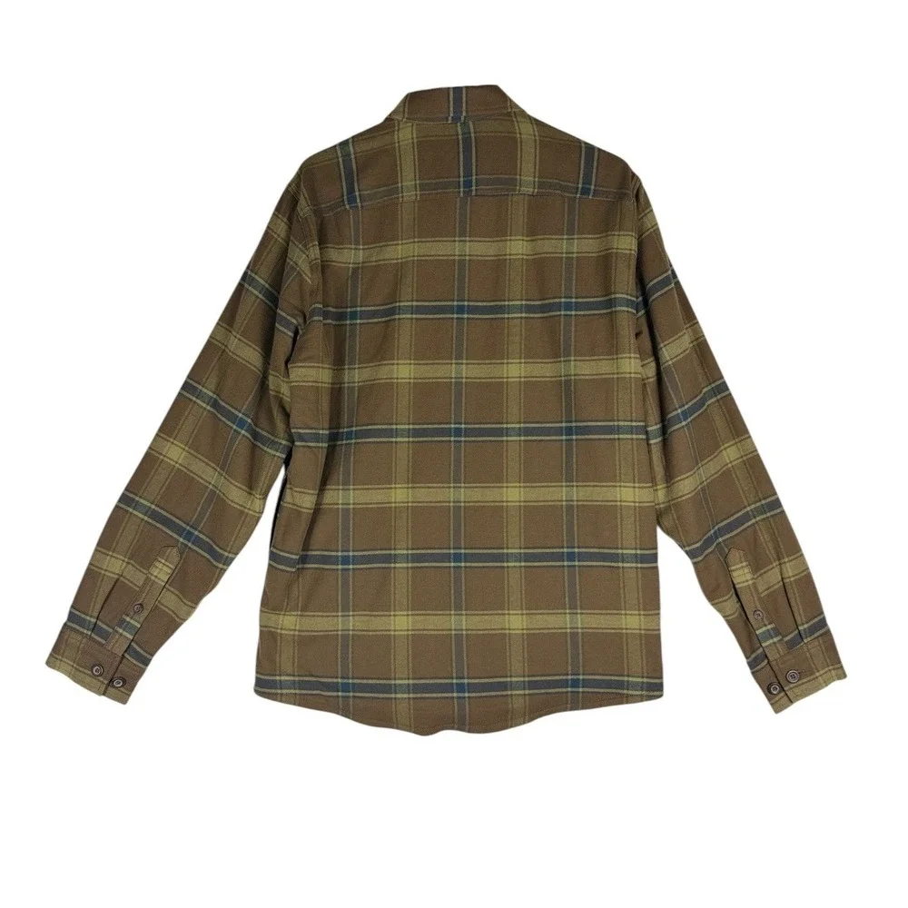 Eddie Bauer Mens Fleece Lined Field Flannel Shirt Jacket Brown Plaid Small NWT